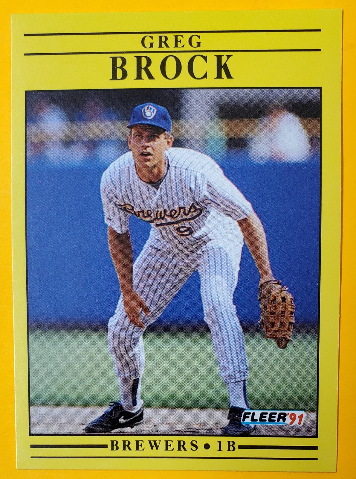 Greg Brock Ungraded 1991 Fleer