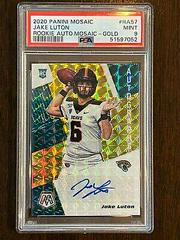 Jake Luton [Gold] Football Cards 2020 Panini Mosaic Rookie Autographs Prices