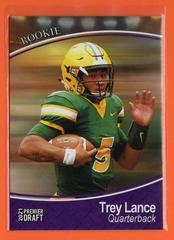 Trey Lance [Purple] #5 Football Cards 2021 Sage Premier Draft Prices
