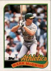 Mark McGwire #70 Baseball Cards 1989 Topps Prices