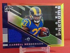 Darrell Henderson [Red and Yellow] #RP10 Football Cards 2019 Donruss Optic Rookie Phenoms Prices
