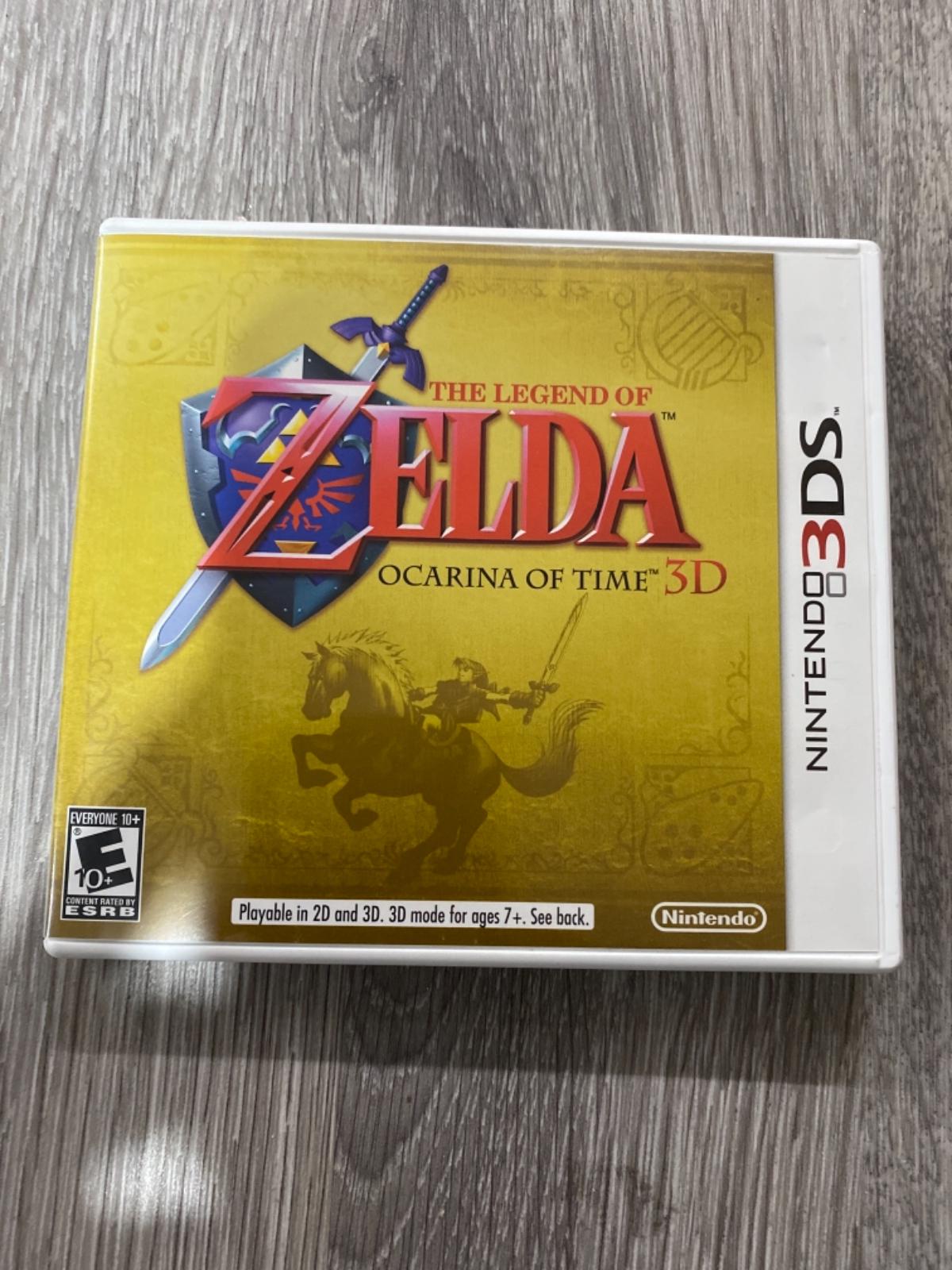 Zelda Ocarina of Time 3D Item, Box, and Manual Nintendo 3DS