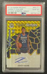 Jarrett Culver [Gold] Basketball Cards 2019 Panini Mosaic Rookie Autographs Prices