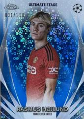 Rasmus Hojlund [Blue] #USC-47 Soccer Cards 2023 Topps UEFA Club Ultimate Stage Prices