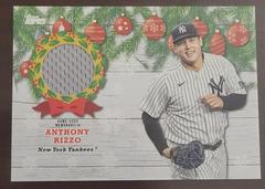Front Of Card | Anthony Rizzo Baseball Cards 2022 Topps Holiday Relics