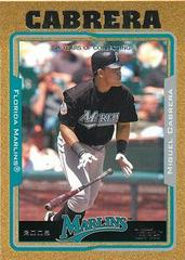 2005 Topps Gold | Miguel Cabrera [Gold] Baseball Cards 2005 Topps