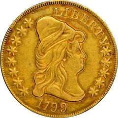 1799 [LARGE STARS] Coins Draped Bust Gold Eagle Prices