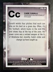 Reverse Side Of C.Cavalli | C.Cavalli Baseball Cards 2021 Bowman Platinum Precious Elements