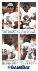 Anthony Davis, Bernard Dafney, Bucky Richardson, Tony Brown Football Cards 1992 Fleer Gameday Prices
