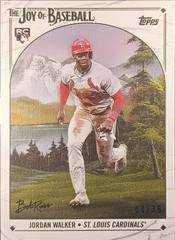 Jordan Walker [Titanium White] Baseball Cards 2023 Topps X Bob Ross The Joy Of Prices
