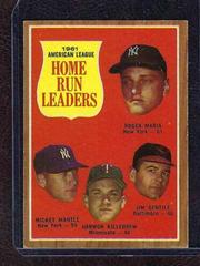 AL Home Run Leaders #53 Baseball Cards 1962 Topps Prices