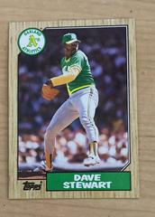 Dave Stewart #14 Baseball Cards 1987 Topps Prices
