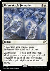 Unbreakable Formation #213 Magic March of the Machine Commander Prices