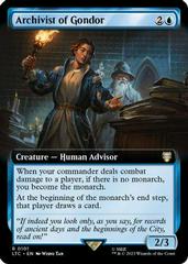 Archivist of Gondor [Extended Art] #101 Magic Lord of the Rings Commander Prices