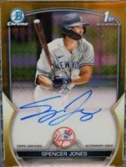Spencer Jones [Gold] #CPA-SJ Baseball Cards 2023 Bowman Chrome Prospect Autographs Prices