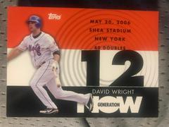 David Wright #GN158 Baseball Cards 2007 Topps Generation Now Prices