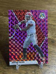 Justin Fields [Purple Mosaic] #5 Football Cards 2021 Panini Mosaic Draft Picks Prices