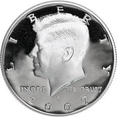 2007 S [SILVER PROOF] Coins Kennedy Half Dollar Prices