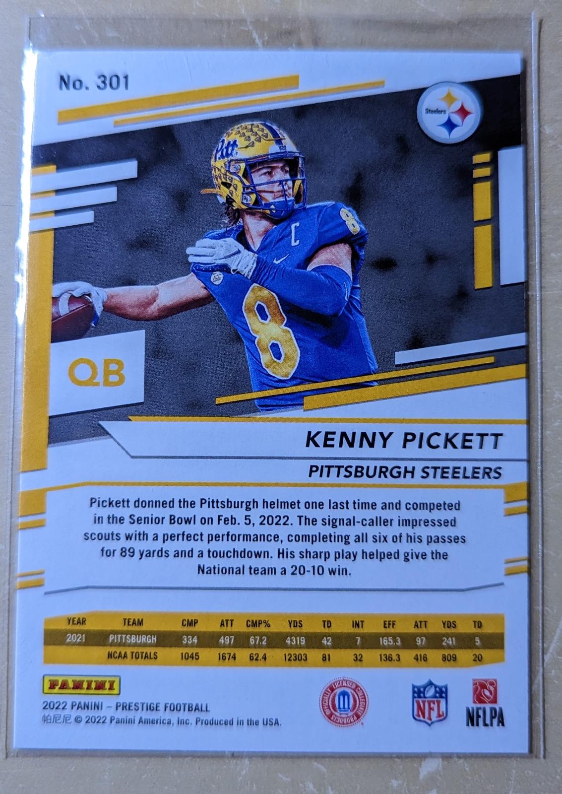 Kenny Pickett 301 Prices [Rookie] 2022 Panini Prestige Football Cards
