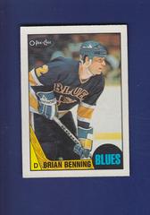 Brian Benning Hockey Cards 1987 O-Pee-Chee Prices