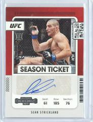 Sean Strickland #ST-SSK Ufc Cards 2022 Panini Chronicles UFC Contenders Rookie Season Ticket Autographs Prices