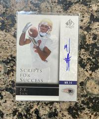 P.K. Sam #SS-PK Football Cards 2004 SP Authentic Scripts for Success Autograph Prices