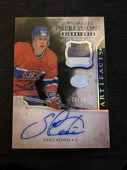 Saku Koivu #AI-SK Hockey Cards 2021 Upper Deck Artifacts Admirable Impressions Autographs Prices