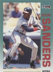 Deion Sanders #368 Baseball Cards 1992 Fleer Prices