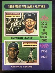 1956-Most Valuable Players #194 [Mantle, Newcombe] #194 Baseball Cards 1975 Topps Prices