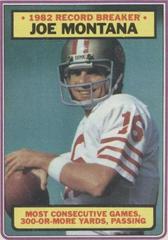 Joe Montana [Record Breaker] #4 Football Cards 1983 Topps Prices