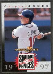 Chipper Jones Baseball Cards 1997 Pinnacle X Press Swing for the Fences Prices