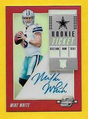 Mike White [Autograph Red] #139 Football Cards 2018 Panini Contenders Optic Prices