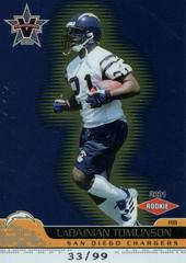LaDainian Tomlinson [Gold] #141 Football Cards 2001 Pacific Vanguard Prices