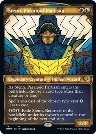 Stenn, Paranoid Partisan [Textured Foil] #361 Magic Dominaria United