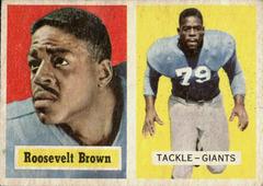Roosevelt Brown Football Cards 1957 Topps Prices