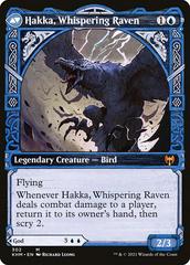 Hakka, Whispering Raven [Showcase Foil] | Alrund, God of the Cosmos & Hakka, Whispering Raven [Showcase Foil] Magic Kaldheim