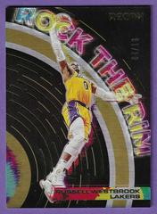 Russell Westbrook [Gold] Basketball Cards 2021 Panini Recon Rock the Rim Prices