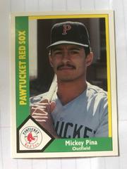 Mickey Pina Baseball Cards 1990 CMC Pawtucket Red Sox Prices