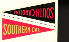 South Carolina [Southern Cal.] Football Cards 1960 Fleer College Pennant Decals Prices