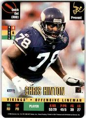 Chris Hinton Football Cards 1995 Panini Donruss Red Zone Prices