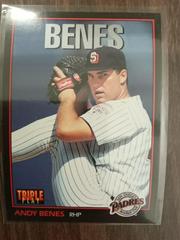 Andy Benes #201 Baseball Cards 1993 Panini Donruss Triple Play Prices
