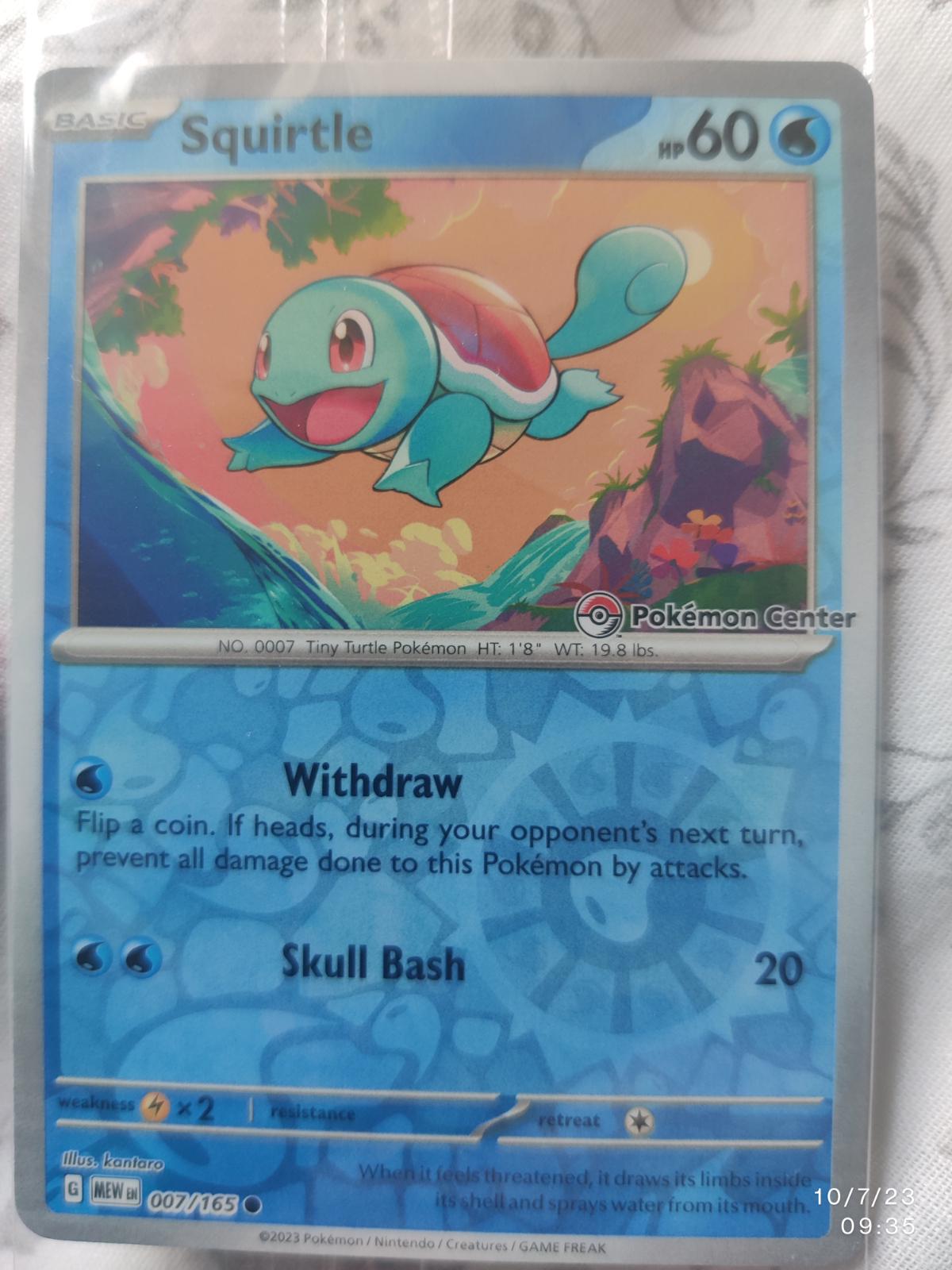 Squirtle Promo Card #7 Prices | Pokemon Scarlet & Violet 151 | Pokemon