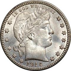 1914 D Coins Barber Quarter Prices