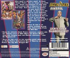 Austin Powers Pinball - Back | Austin Powers Pinball Playstation