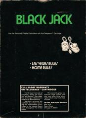 Black Jack - Back | Blackjack [Tele Games] Atari 2600