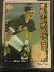 Chipper Jones Baseball Cards 1998 Upper Deck 10th Anniversary Preview Prices
