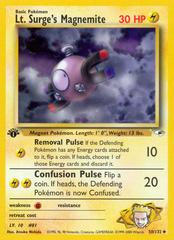 Lt. Surge's Magnemite [1st Edition] Pokemon Gym Heroes Prices