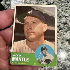 Mickey Mantle #200 Baseball Cards 1963 Topps Prices
