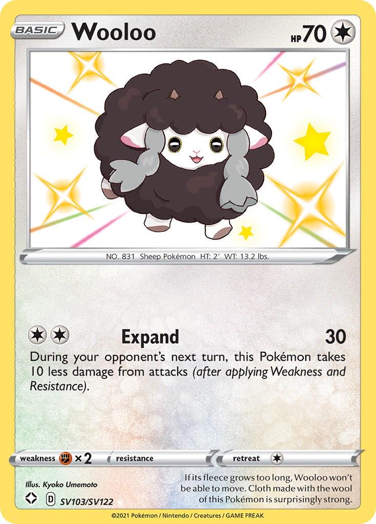 Wooloo #SV103 Pokemon Shining Fates