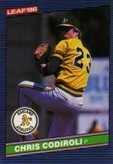 Chris Codiroli #151 Baseball Cards 1986 Leaf Prices